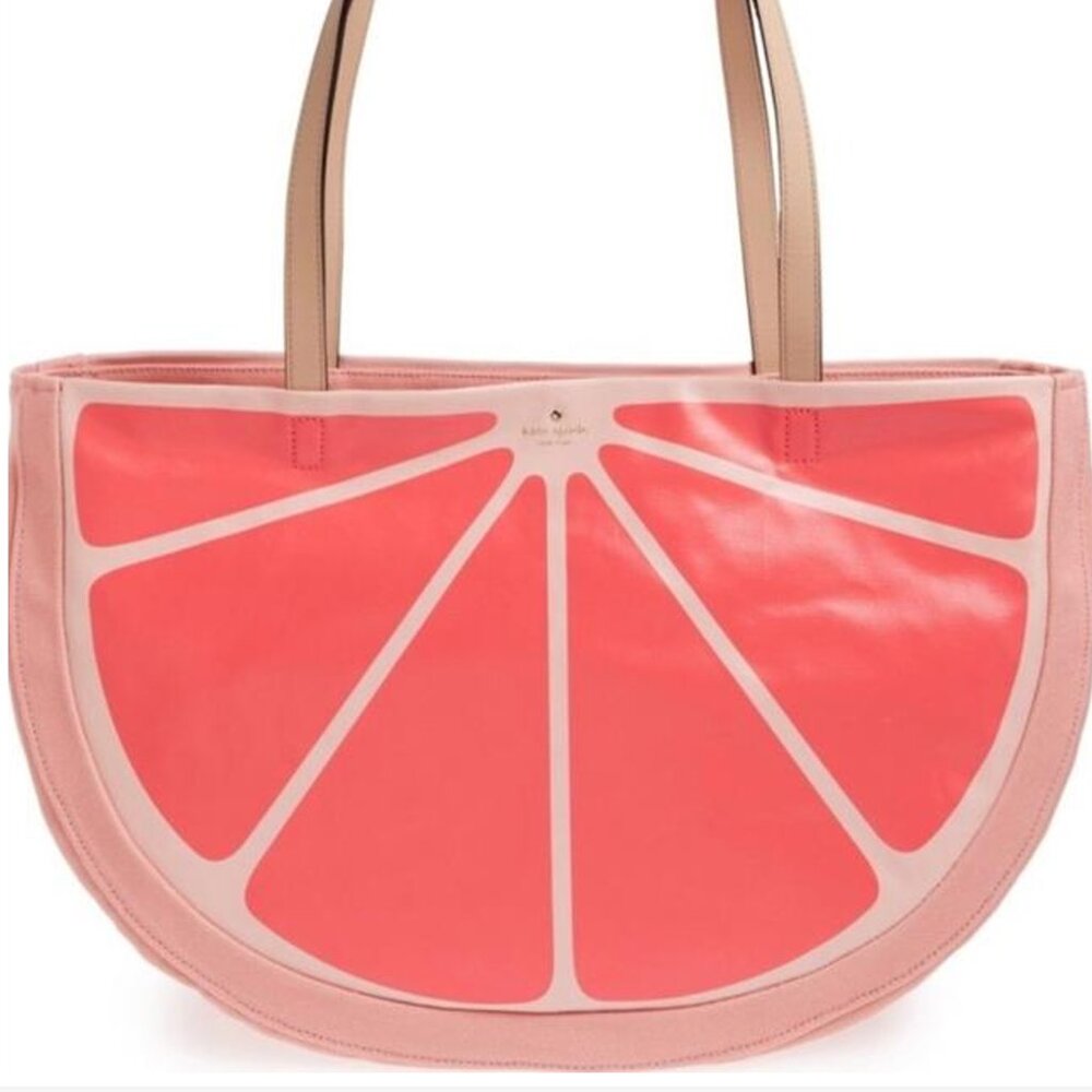 New with Tags: Kate Spade Flights of Fancy Grapefruit Tote